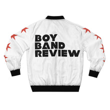 Load image into Gallery viewer, Boy Band review White Bomber Jacket