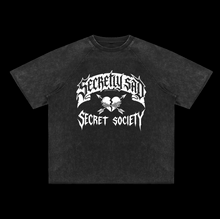 Load image into Gallery viewer, Mineral Wash Raw Edge Tee
