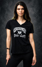 Load image into Gallery viewer, Relaxed v-neck tee - in black or gray
